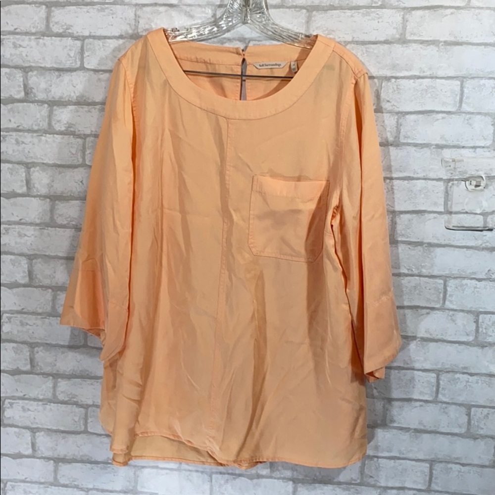 Soft surroundings plus size blouse 1X